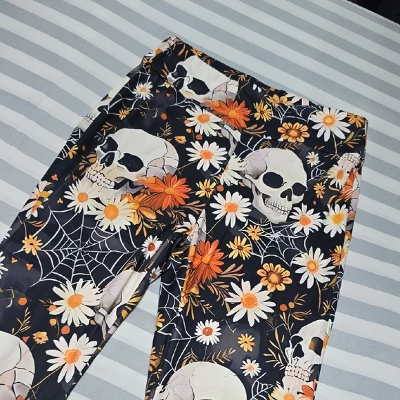 Spooky Skull and Floral Flares - Picture 1 of 6